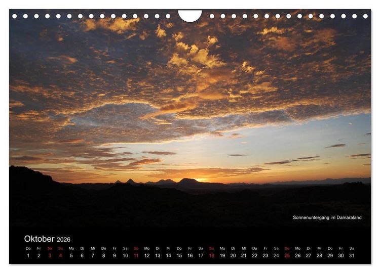 Produktbild: Namibia (Wandkalender 2026 DIN A4 quer), CALVENDO Monatskalender