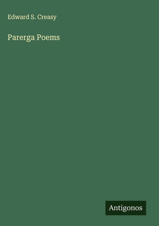 Produktbild: Parerga Poems