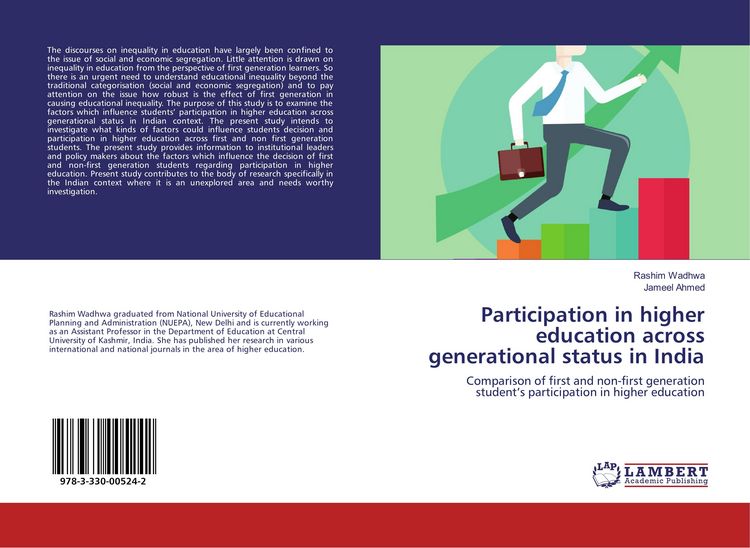 Produktbild: Participation in higher education across generational status in India