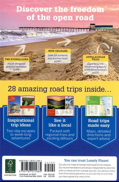 Produktbild: Lonely Planet Florida & the South's Best Trips