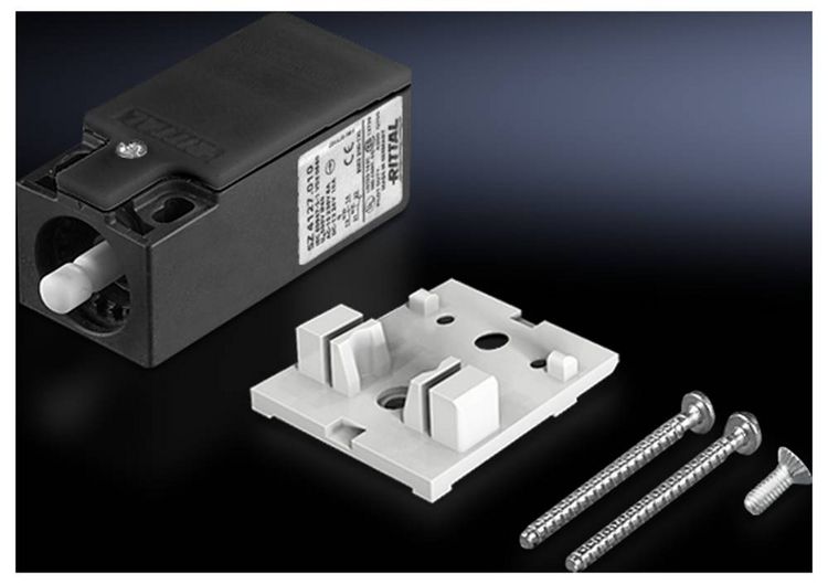 Produktbild: Rittal 4127.010 SZ 4127.010 T&uuml;rschalter 240 V/AC, 24 V DC/AC, 125 V/DC 8 A St&ouml;&szlig;el tastend 1 St.
