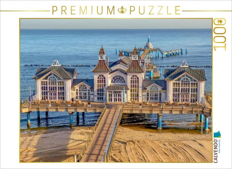 Produktbild: CALVENDO Puzzle Seebr&uuml;cke in Sellin | 1000 Teile Lege-Gr&ouml;&szlig;e 64x48cm Foto-Puzzle f&uuml;r gl&uuml;ckliche Stunden