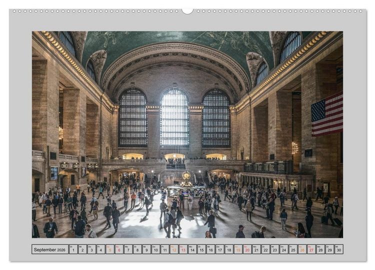 Produktbild: New York &ndash; Von Brooklyn zur Grand Central Station (hochwertiger Premium Wandkalender 2026 DIN A2 quer), Kunstdruck in Hochglanz