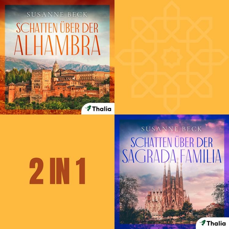 Produktbild: 2 Spanienkrimis: Schatten &uuml;ber der Alhambra & Schatten &uuml;ber der Sagrada Familia (Nur bei uns!)
