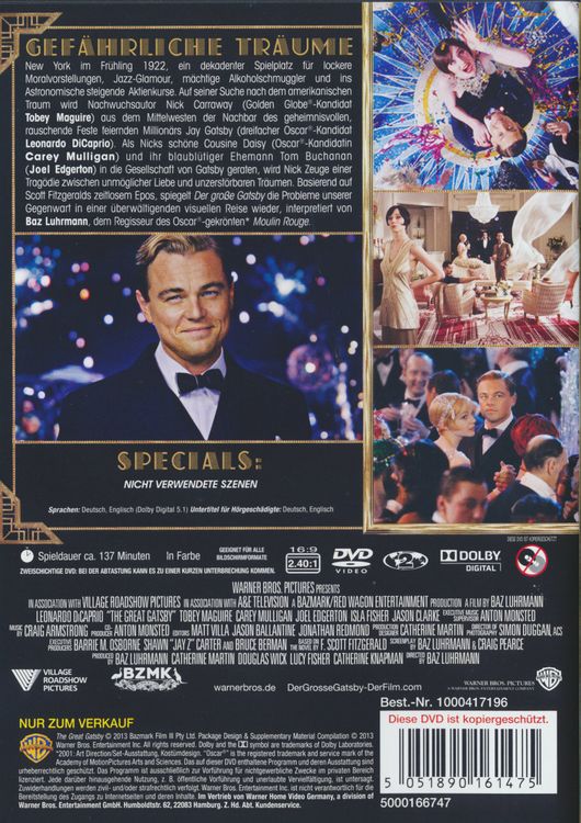 Produktbild: Der gro&szlig;e Gatsby