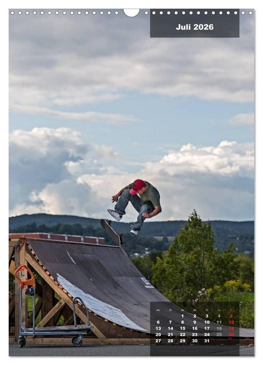 Produktbild: Mit dem Skateboard unterwegs (Wandkalender 2026 DIN A3 hoch), CALVENDO Monatskalender