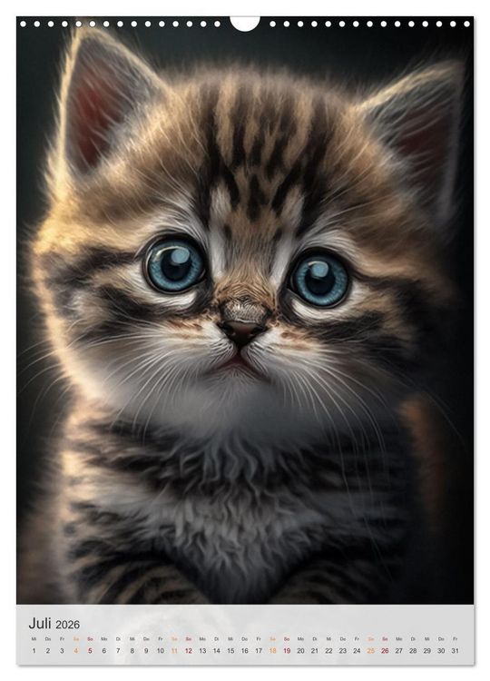 Produktbild: S&uuml;&szlig;e Katzenkinder (Wandkalender 2026 DIN A3 hoch), CALVENDO Monatskalender