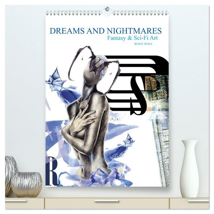 Produktbild: Dreams and Nightmares - Fantasy & Sci-Fi Art / 2026 (hochwertiger Premium Wandkalender 2026 DIN A2 hoch), Kunstdruck in Hochglanz