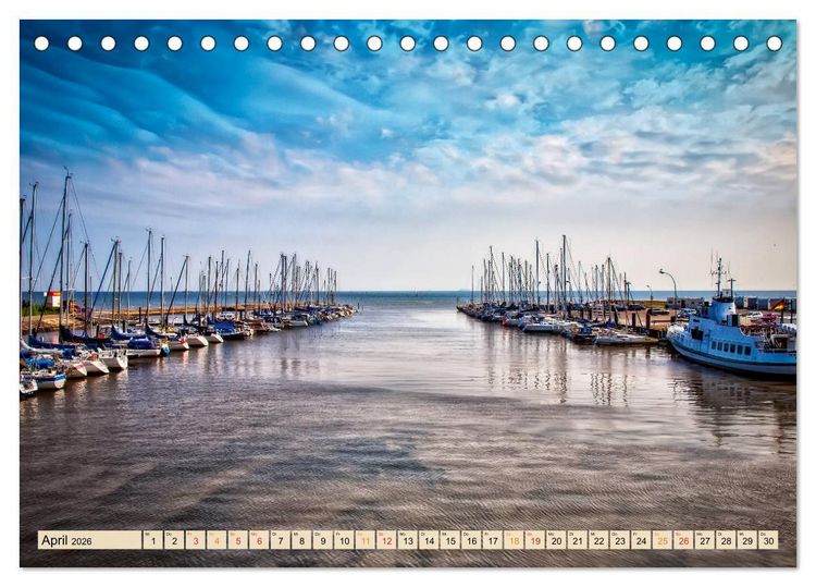 Produktbild: Friesland - Watt und Nordsee (Tischkalender 2026 DIN A5 quer), CALVENDO Monatskalender