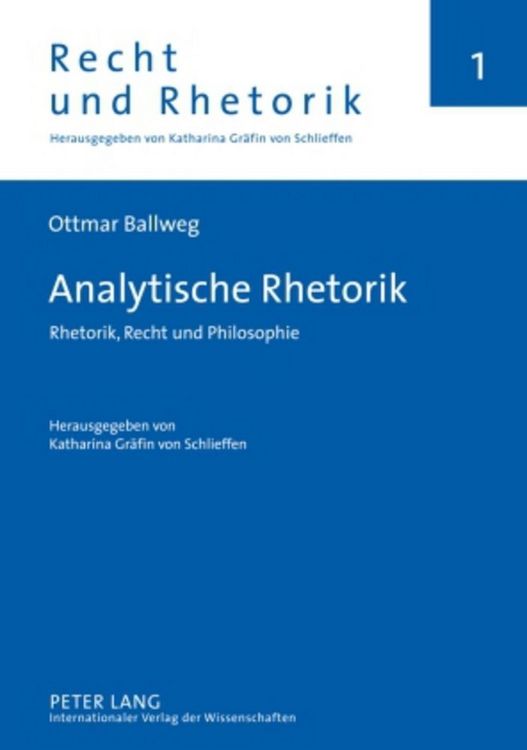 Produktbild: Analytische Rhetorik