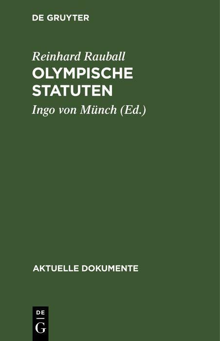 Produktbild: Olympische Statuten