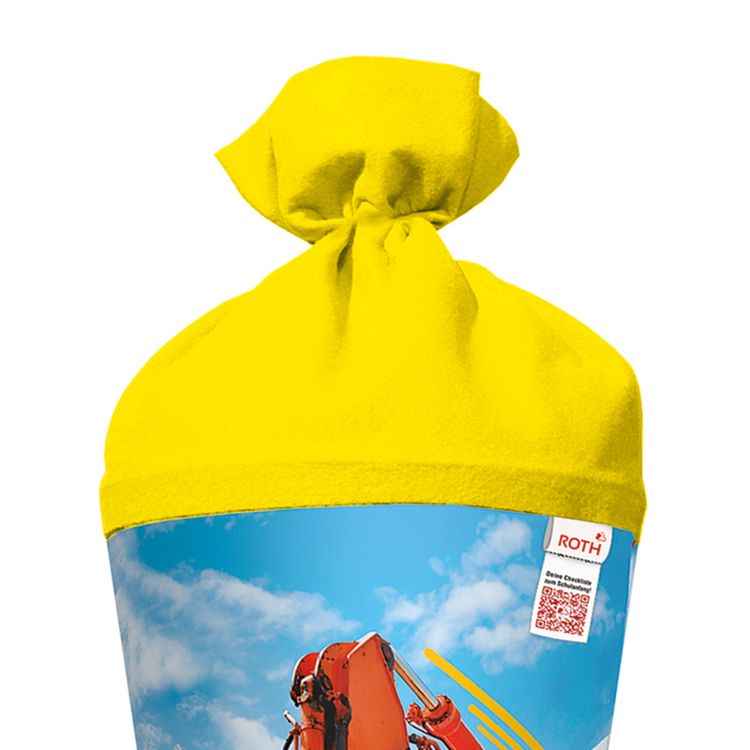 Produktbild: Motivschult&uuml;te, Achtung Bagger, 70cm, Folie