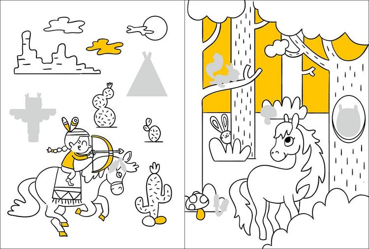 Produktbild: Mein Malbuch mit Glitzerstickern - Pferde