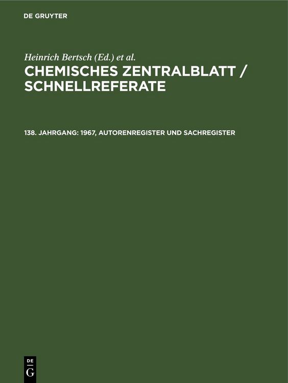Produktbild: 1967, Autorenregister und Sachregister