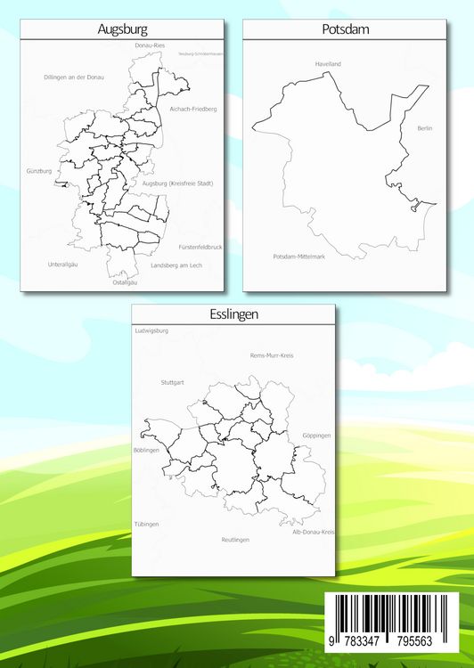 Produktbild: Deutschland Bundesl&auml;nder und Landkreise Malbuch