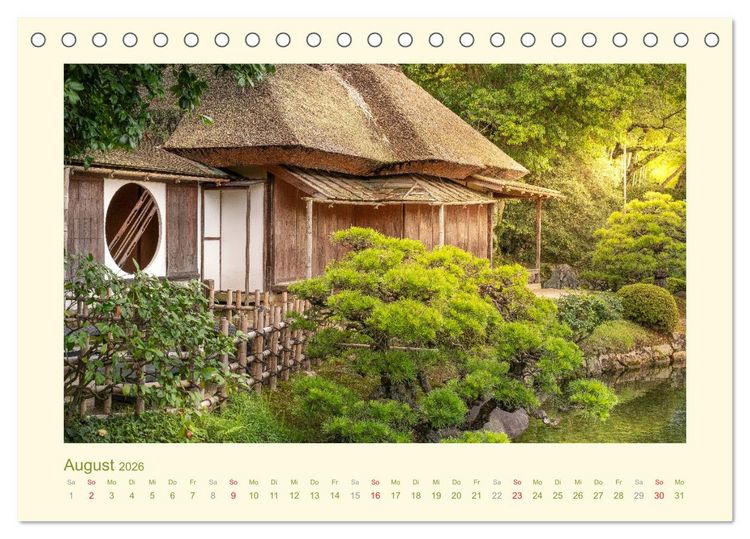 Produktbild: Eine Reise durch Japan (Tischkalender 2026 DIN A5 quer), CALVENDO Monatskalender