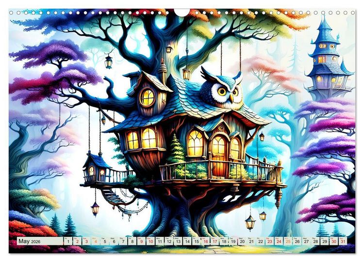 Produktbild: Treehouse fantasies (Wall Calendar 2026 DIN A3 landscape), CALVENDO 12 Month Wall Calendar