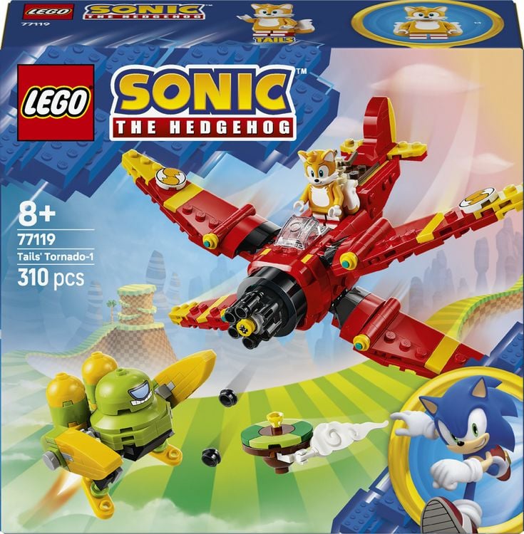 Produktbild: LEGO Sonic the Hedgehog Tails&lsquo; Tornado-1 baubarer Spielzeugflieger 77119