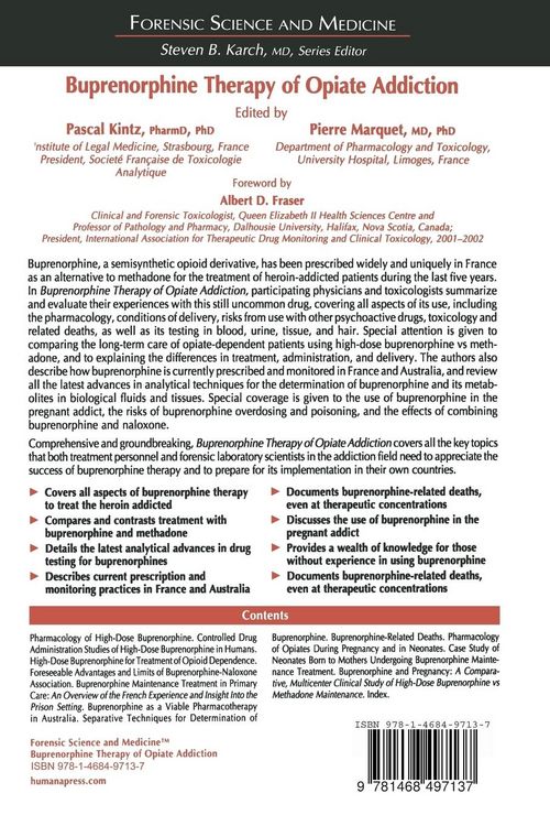 Produktbild: Buprenorphine Therapy of Opiate Addiction