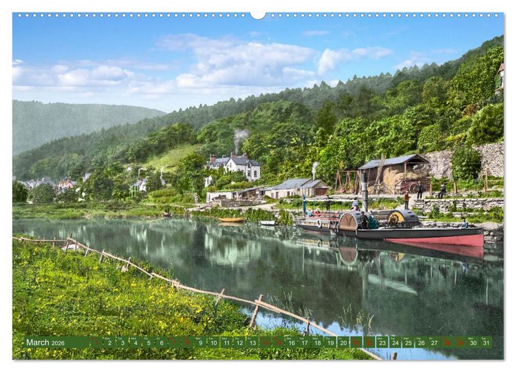 Produktbild: Wales around 1900 - photos restored and colourised (Wall Calendar 2026 DIN A2 landscape), CALVENDO 12 Month Wall Calendar