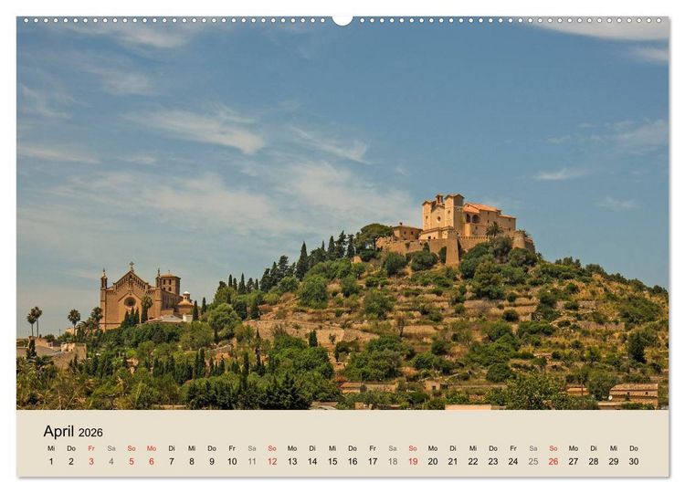 Produktbild: Mallorca - Traumhafte Balearen Insel (Wandkalender 2026 DIN A2 quer), CALVENDO Monatskalender