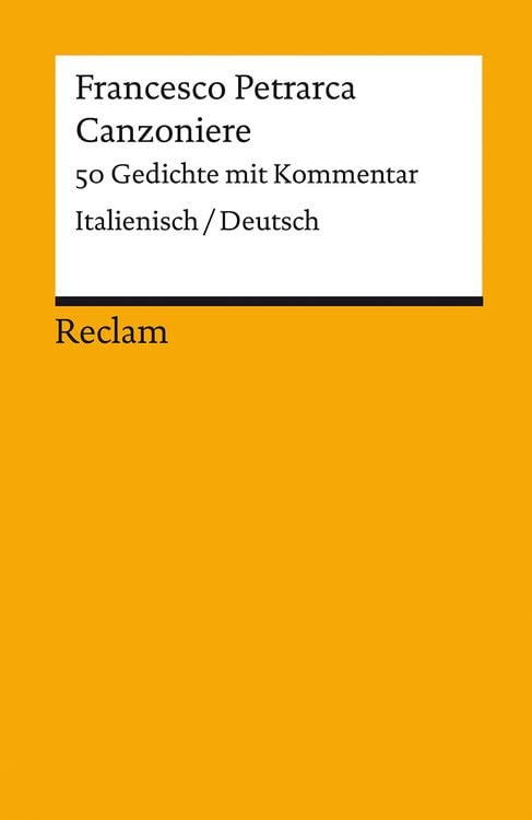 Produktbild: Canzoniere. 50 Gedichte mit Kommentar