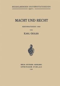 Produktbild: Macht und Recht