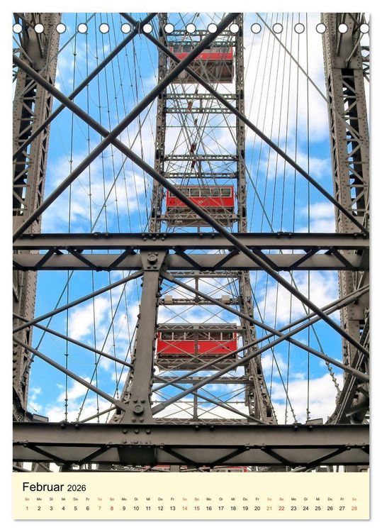 Produktbild: Riesenrad - hoch hinaus (Tischkalender 2026 DIN A5 hoch), CALVENDO Monatskalender