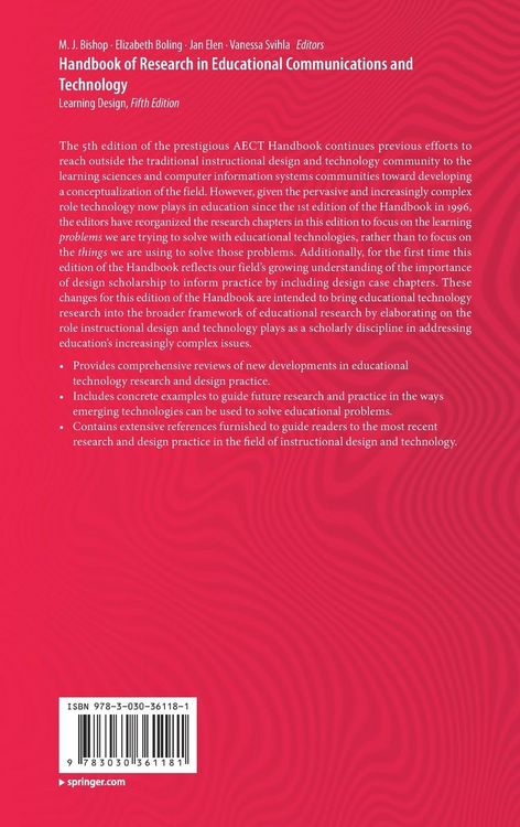 Produktbild: Handbook of Research in Educational Communications and Technology