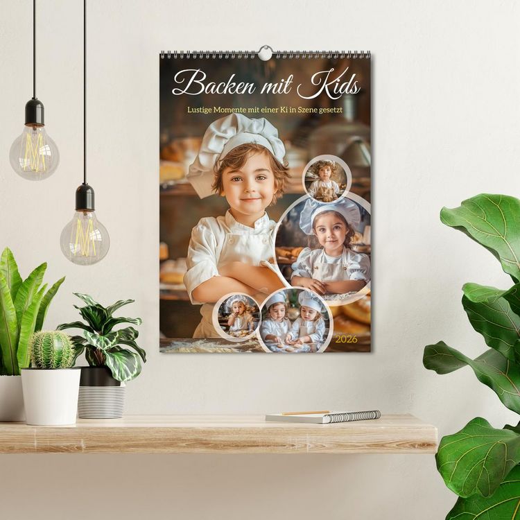 Produktbild: Backen mit Kids (Wandkalender 2026 DIN A3 hoch), CALVENDO Monatskalender