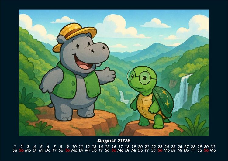 Produktbild: Sash & Taz - Abenteuer in Mexiko 2026 Fotokalender DIN A4