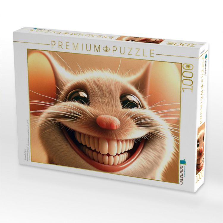 Produktbild: CALVENDO Puzzle Grinsende Maus | 1000 Teile Lege-Gr&ouml;&szlig;e 64x48cm Foto-Puzzle f&uuml;r gl&uuml;ckliche Stunden