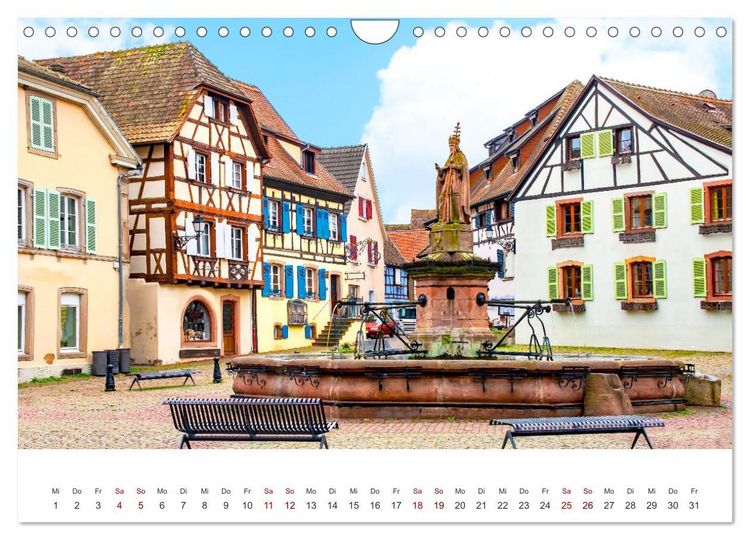 Produktbild: Eguisheim - M&auml;rchendorf im Elsass (Wandkalender 2026 DIN A4 quer), CALVENDO Monatskalender