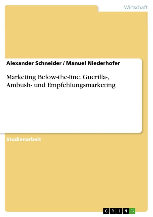 Produktbild: Marketing Below-the-line