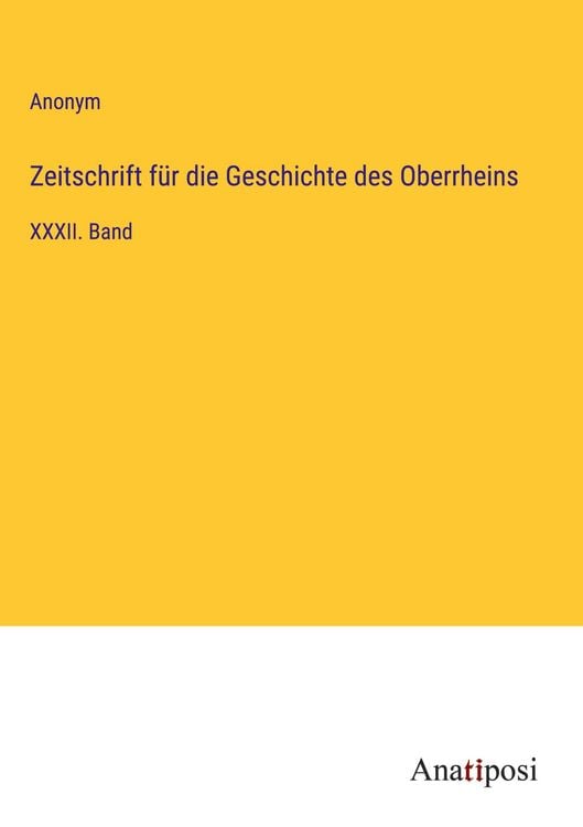Produktbild: Zeitschrift f&uuml;r die Geschichte des Oberrheins