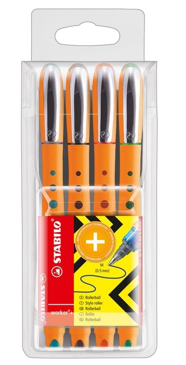 Produktbild: STABILO Rollerball Bionic Worker 0,5 mm 4er Etui