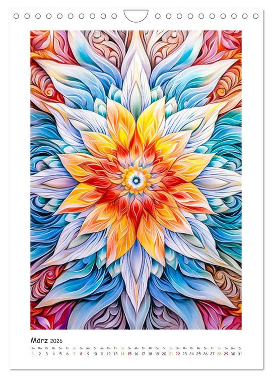 Produktbild: Zauberhafte Mandalas (Wandkalender 2026 DIN A4 hoch), CALVENDO Monatskalender