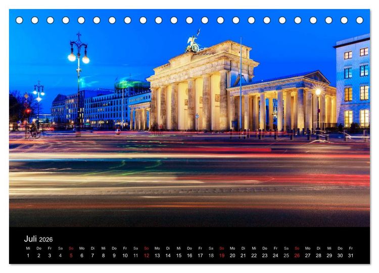 Produktbild: Berlin dynmaic (Tischkalender 2026 DIN A5 quer), CALVENDO Monatskalender
