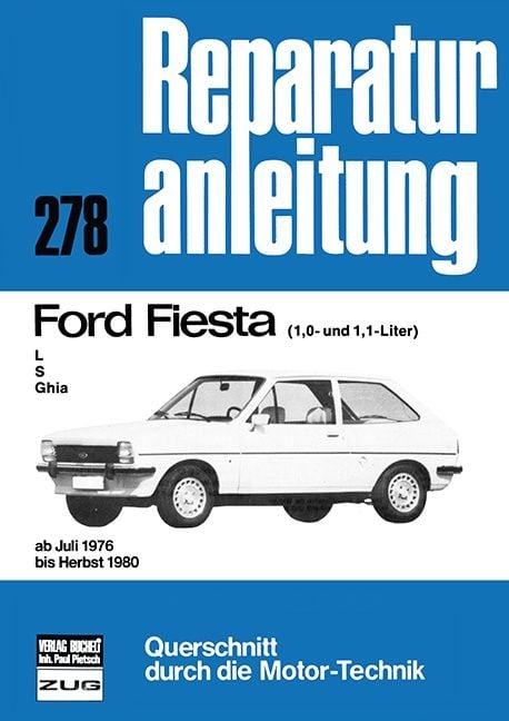 Produktbild: Ford Fiesta L / S / Ghia (1,0- und 1,1-Liter)