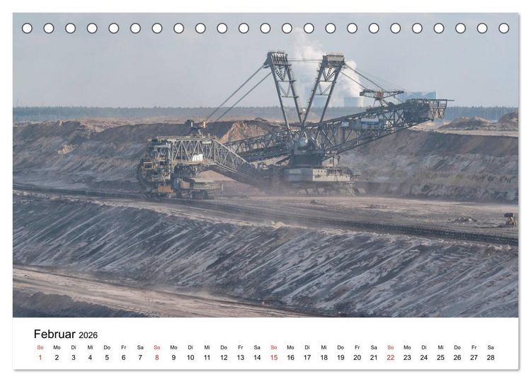 Produktbild: Bergbaulandschaften (Tischkalender 2026 DIN A5 quer), CALVENDO Monatskalender