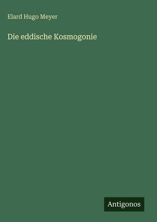 Produktbild: Die eddische Kosmogonie