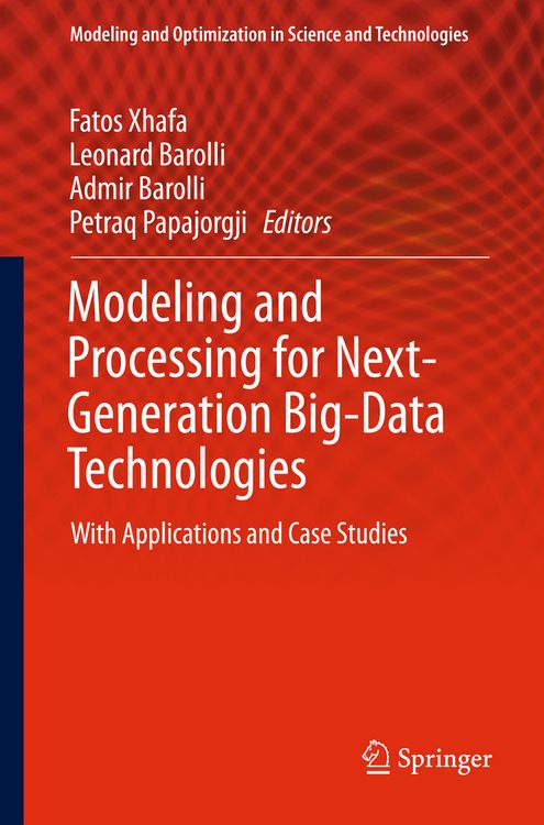 Produktbild: Modeling and Processing for Next-Generation Big-Data Technologies