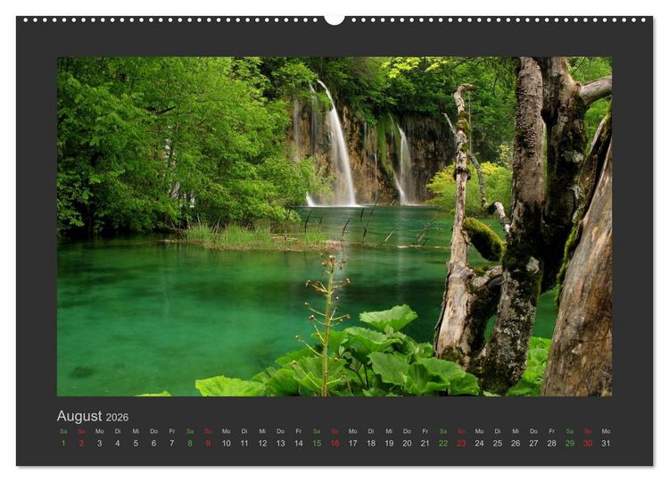 Produktbild: FALLENDE WASSER (Wandkalender 2026 DIN A2 quer), CALVENDO Monatskalender