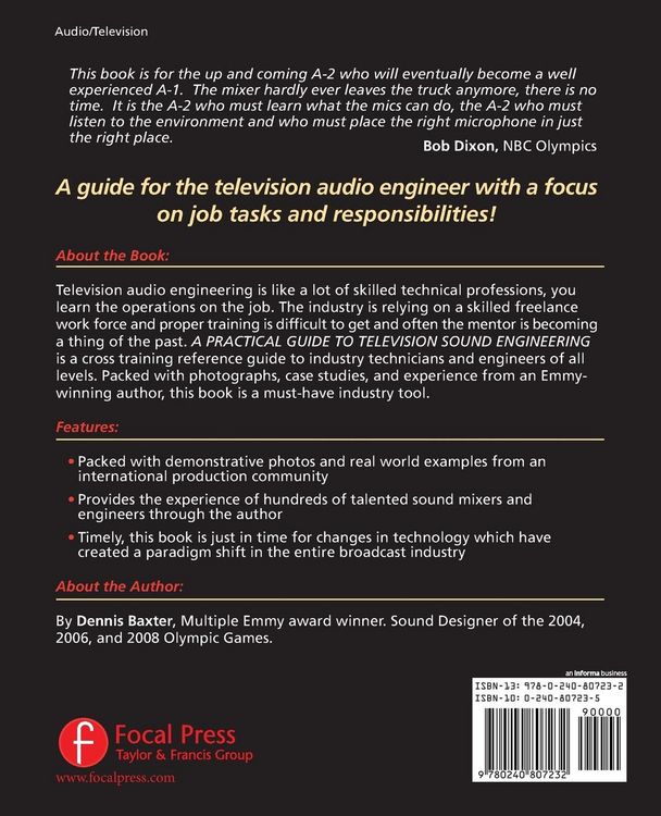 Produktbild: A Practical Guide to Television Sound Engineering