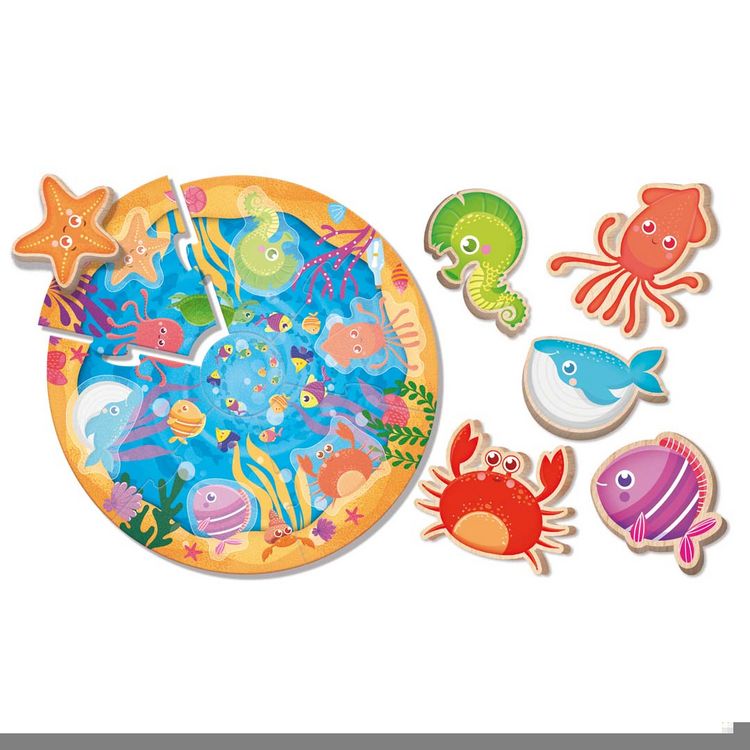 Produktbild: Montessori Wood Puzzle Round