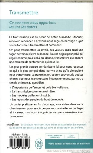 Produktbild: Transmettre : ce que nous nous apportons les uns les autres