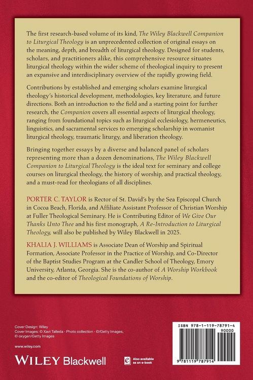 Produktbild: The Wiley Blackwell Companion to Liturgical Theology