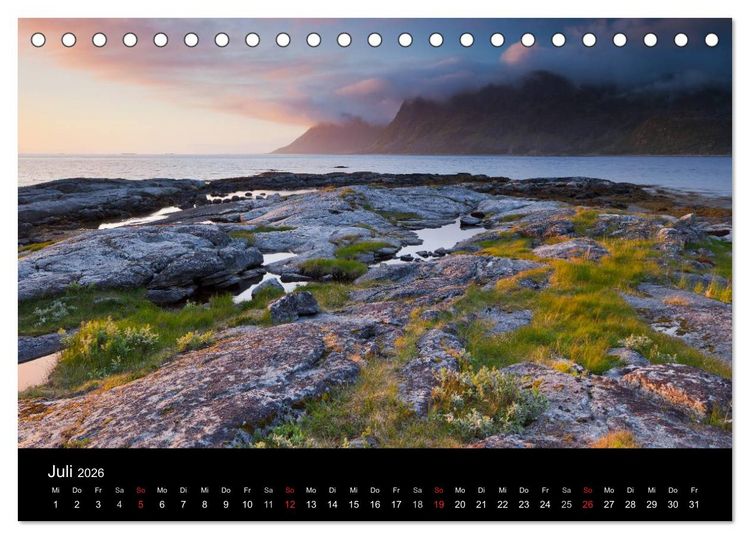 Produktbild: Landschaft im Licht (Tischkalender 2026 DIN A5 quer), CALVENDO Monatskalender