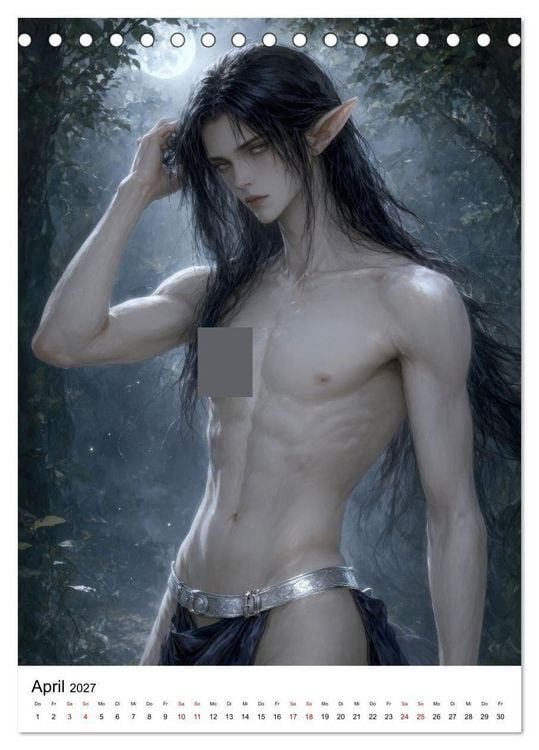 Produktbild: Mysthische M&auml;nner Fantasy (Tischkalender 2027 DIN A5 hoch), CALVENDO Monatskalender