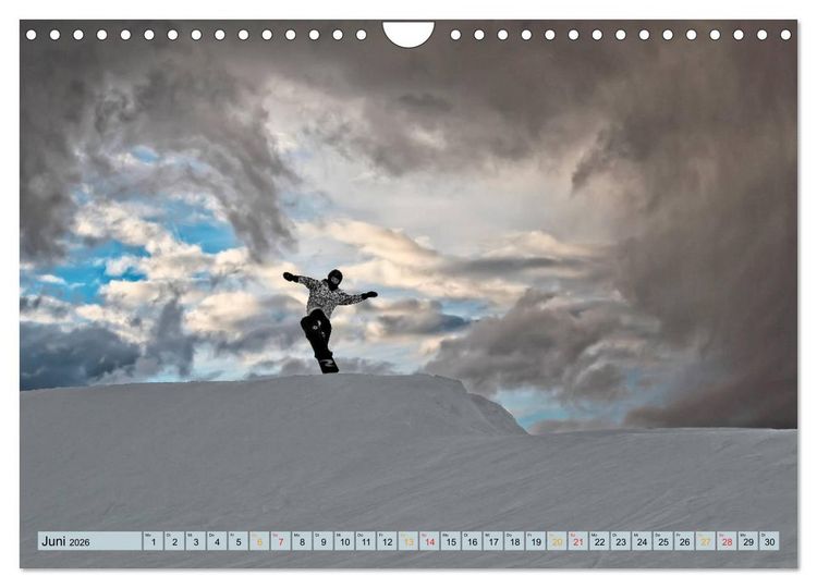 Produktbild: Snowboard - so cool (Wandkalender 2026 DIN A4 quer), CALVENDO Monatskalender
